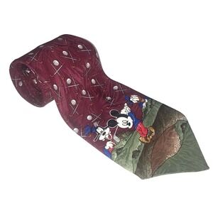 Walt Disney Mickey Unliminted Mickey‎ Mouse Golf Themed Neck Tie